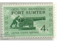 1961. SUA. Războiul Civil - Tragere la Fort Sumter.