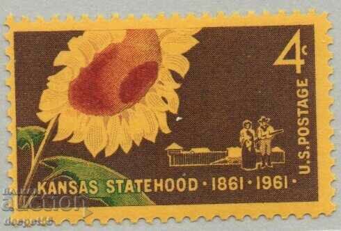 1961. SUA. Cea de-a 100-a aniversare a statului Kansas.