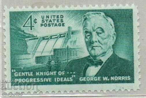 1961. SUA. Senatorul George W. Norris.