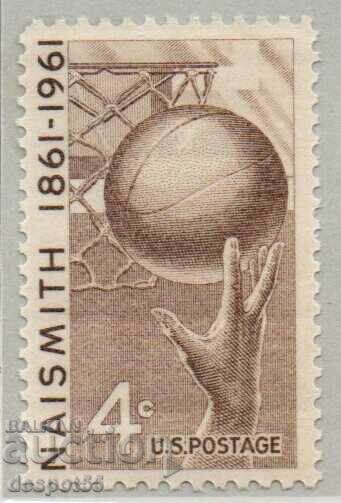 1961. USA. James Naismith - the creator of basketball.