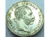 10 Kreuzer 1868 Austria Franz Joseph silver