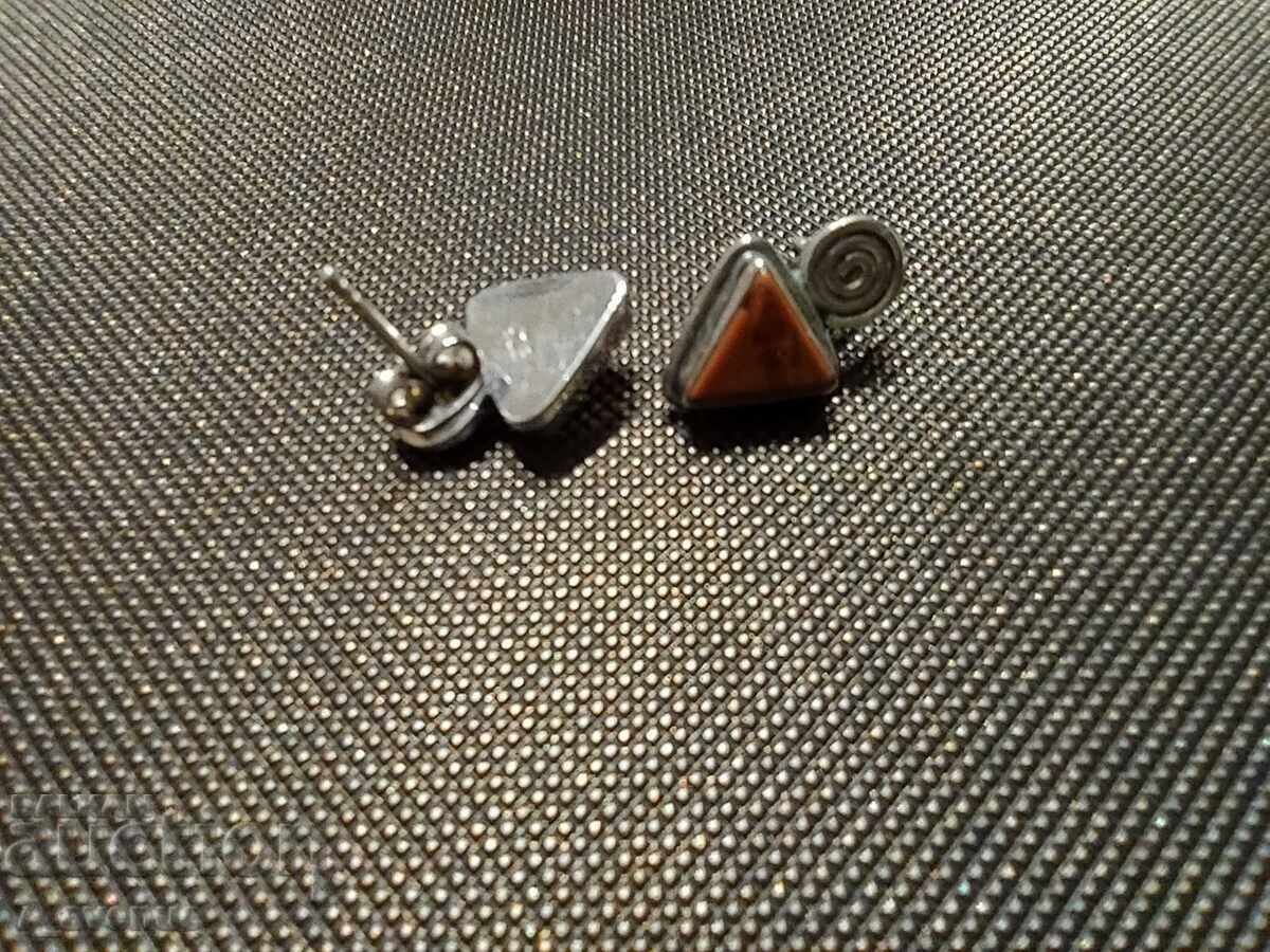 Auction Silver earrings with Jasper or Coral, stamps, 31.05.2024 Auction Silver earrings with Jasper or Coral, stamps, 31.05.2024