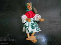 Old wooden children's toy (grandmother Yaga)
