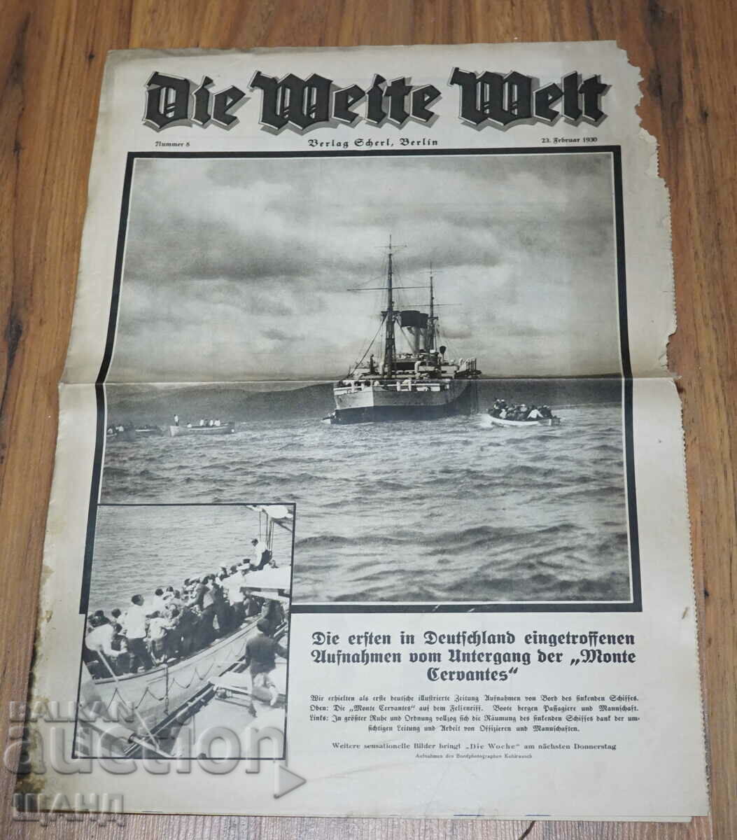 1930 Немско списание DIE WEITE WELT брой 8