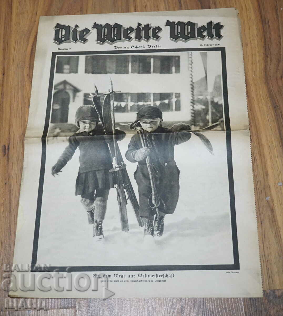 1930 Немско списание DIE WEITE WELT брой 7