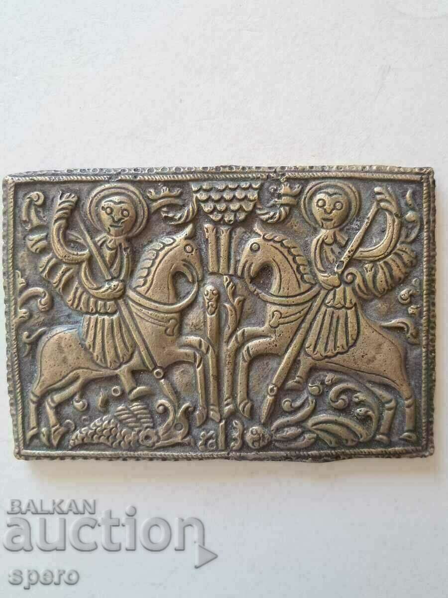 Delivery of Bronze icon. St. George / St. Dimitar Delivery of Bronze icon. St. George / St. Dimitar