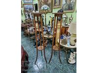 A pair of lovely antique wooden planters