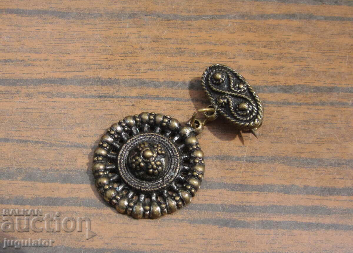Auction Bulgarian folk jewelry costume brooch Vidin earring Auction Bulgarian folk jewelry costume brooch Vidin earring