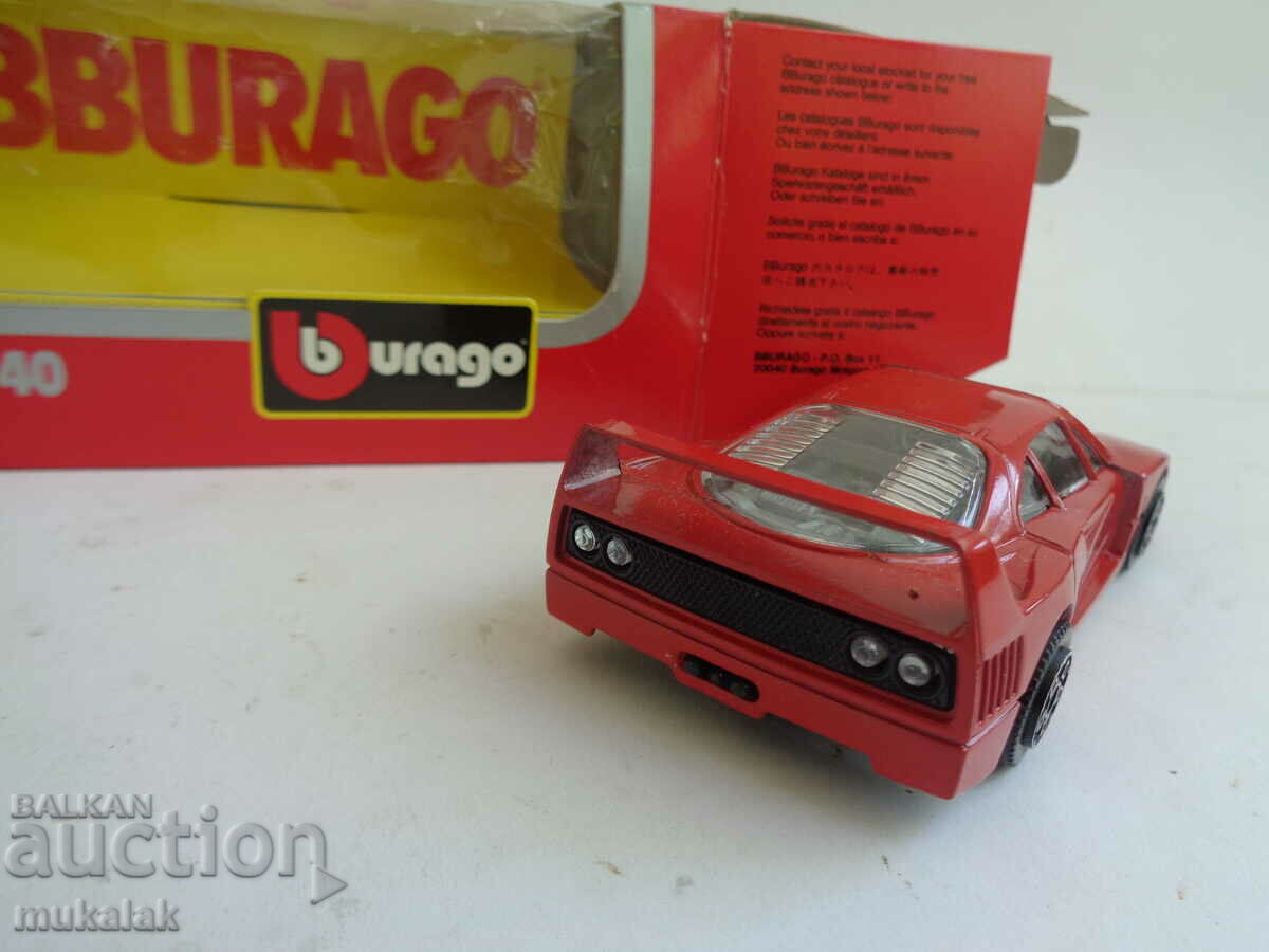 Delivery of 1:43 BBURAGO FERRARI F 40 TOY CAR MODEL Delivery of 1:43 BBURAGO FERRARI F 40 TOY CAR MODEL