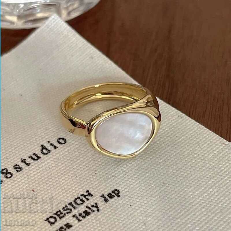 Дамски пръстен с перла