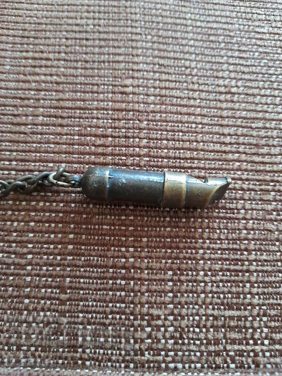 Auction Old Pionier whistle key ring Auction Old Pionier whistle key ring