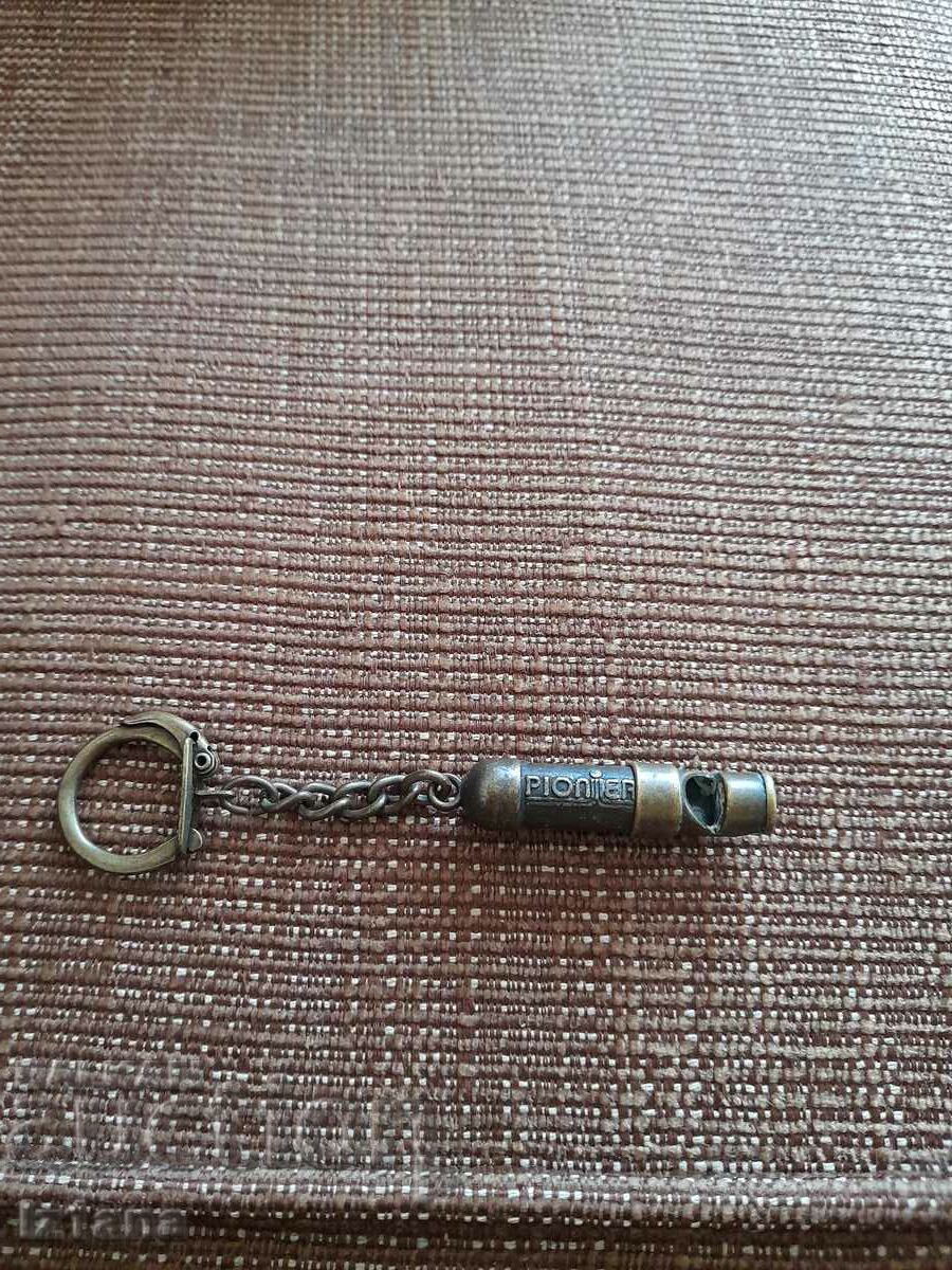 Old Pionier whistle key ring