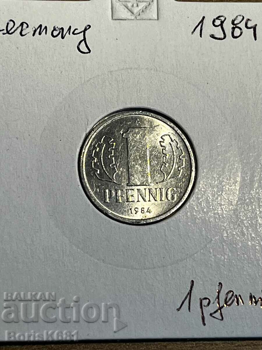 1 pfennig 1984 Γερμανία