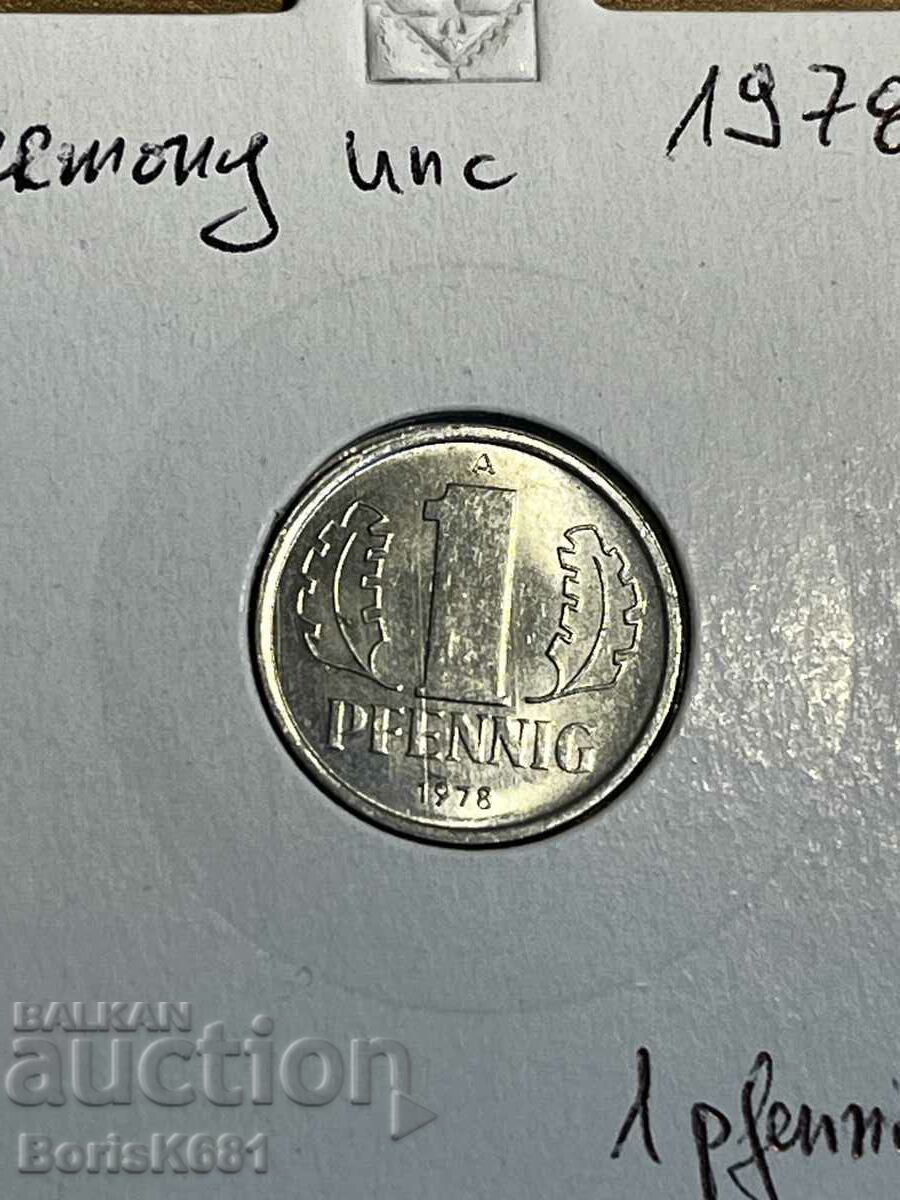 1 pfennig 1978 Germany