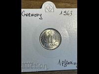 1 pfennig 1963 Γερμανία