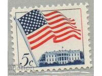 1963. САЩ. Знаме над Белия дом.