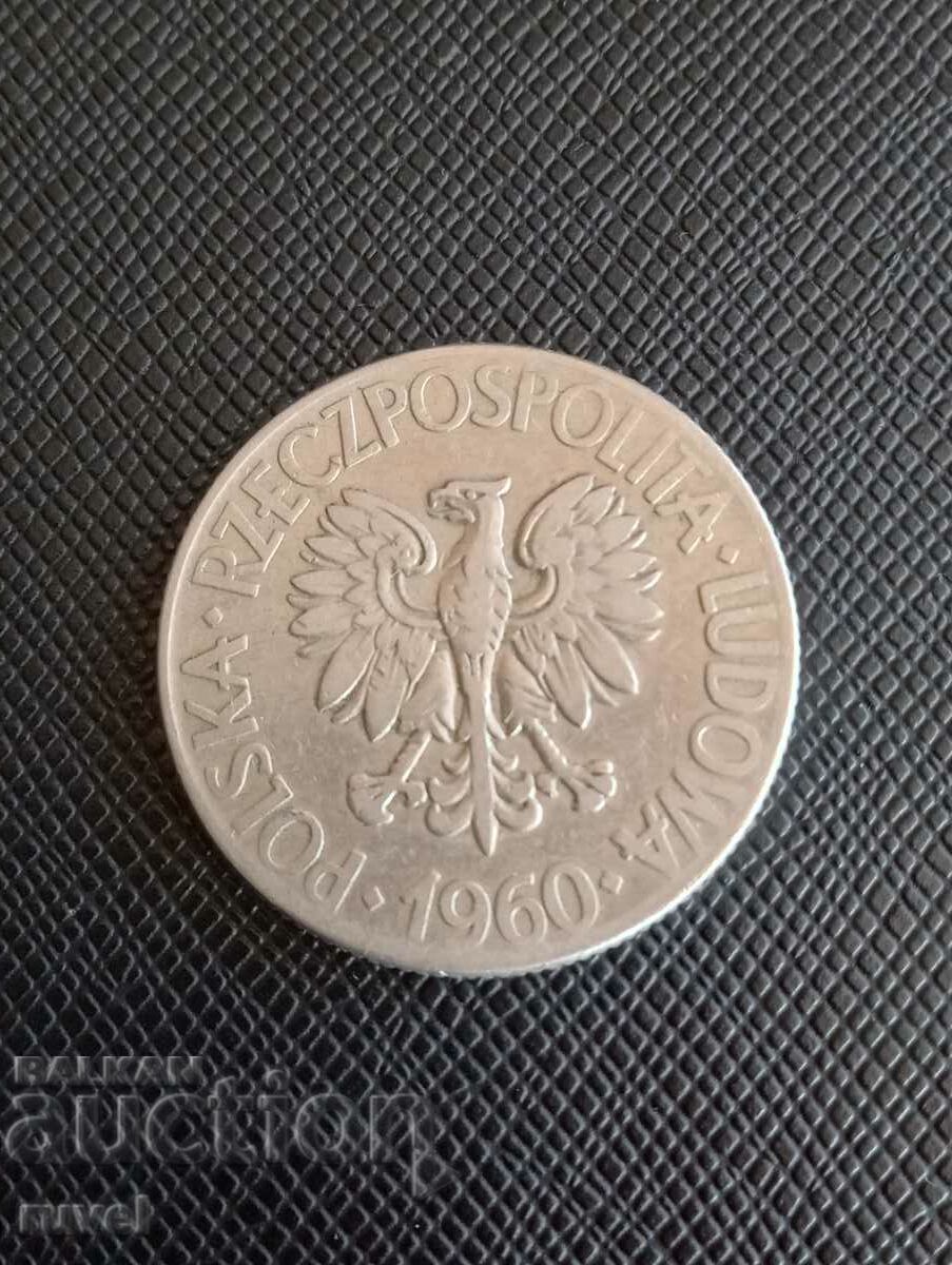 Poland 10 zlotys, 1960 with price 2.80 BGN | € 1.43 Poland 10 zlotys, 1960 with price 2.80 BGN | € 1.43