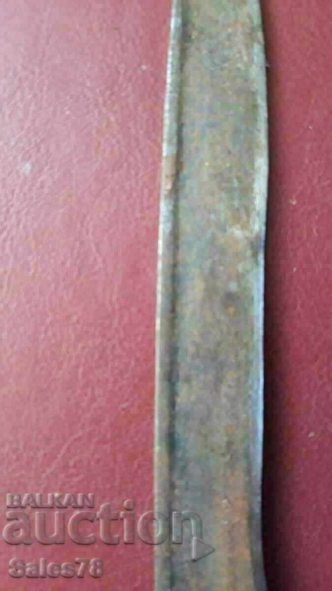 Auction Old forged knife 30 cm. Auction Old forged knife 30 cm.