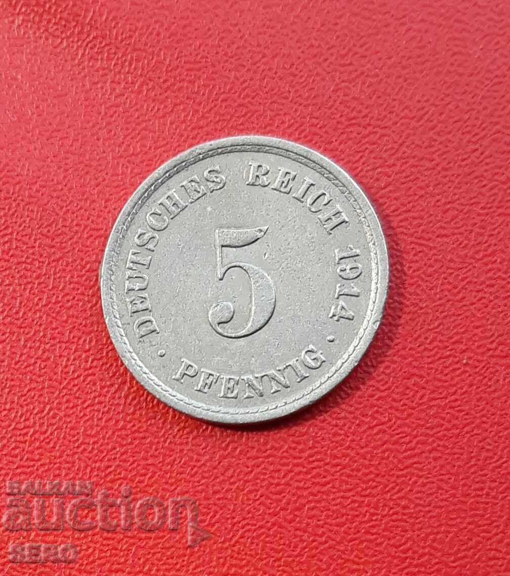 Γερμανία-5 Pfennig 1914 Α-Βερολίνο