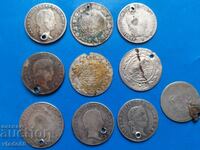 Лот сребърни османски и австрийски монети