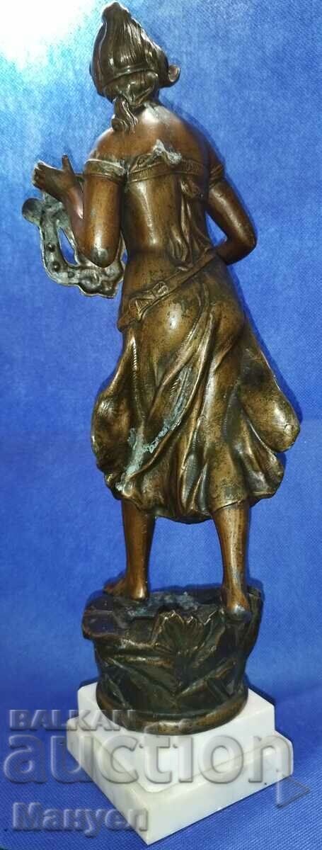 Delivery of Old sculpture "Nymph with Lyre". Delivery of Old sculpture "Nymph with Lyre".