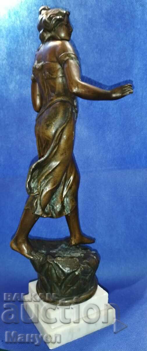 Old sculpture "Nymph with Lyre". - 5 Old sculpture "Nymph with Lyre". - 5