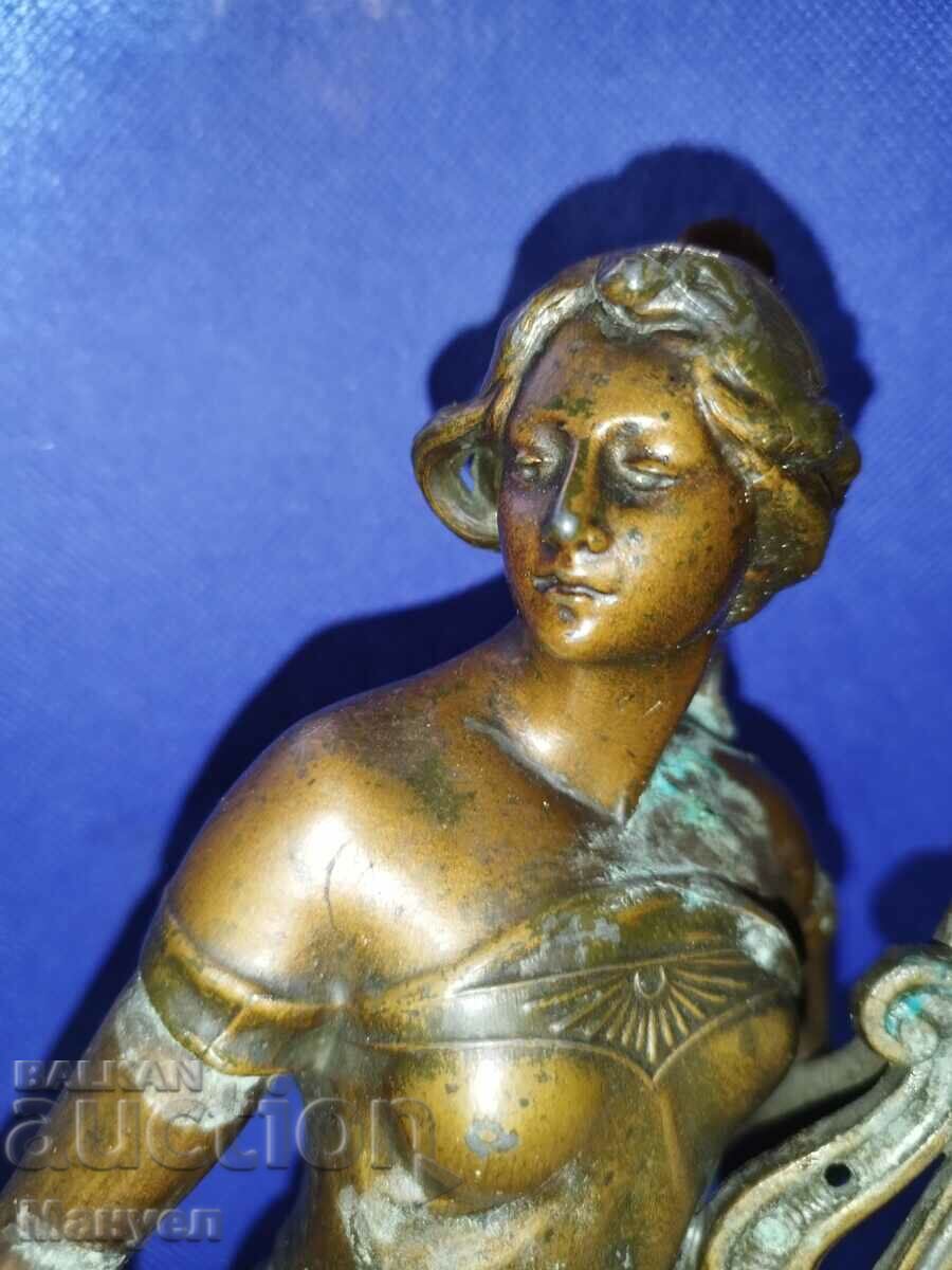 Old sculpture "Nymph with Lyre". - 6 Old sculpture "Nymph with Lyre". - 6