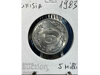 5 milimas 1983 Tunisia