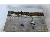 Postcard Varna View from the Sea Baths 1960