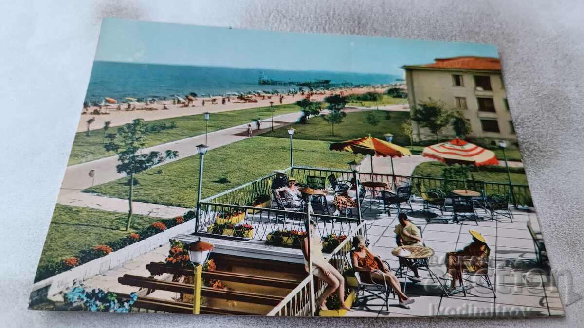 Пощенска картичка Златни пясъци Изглед 1960