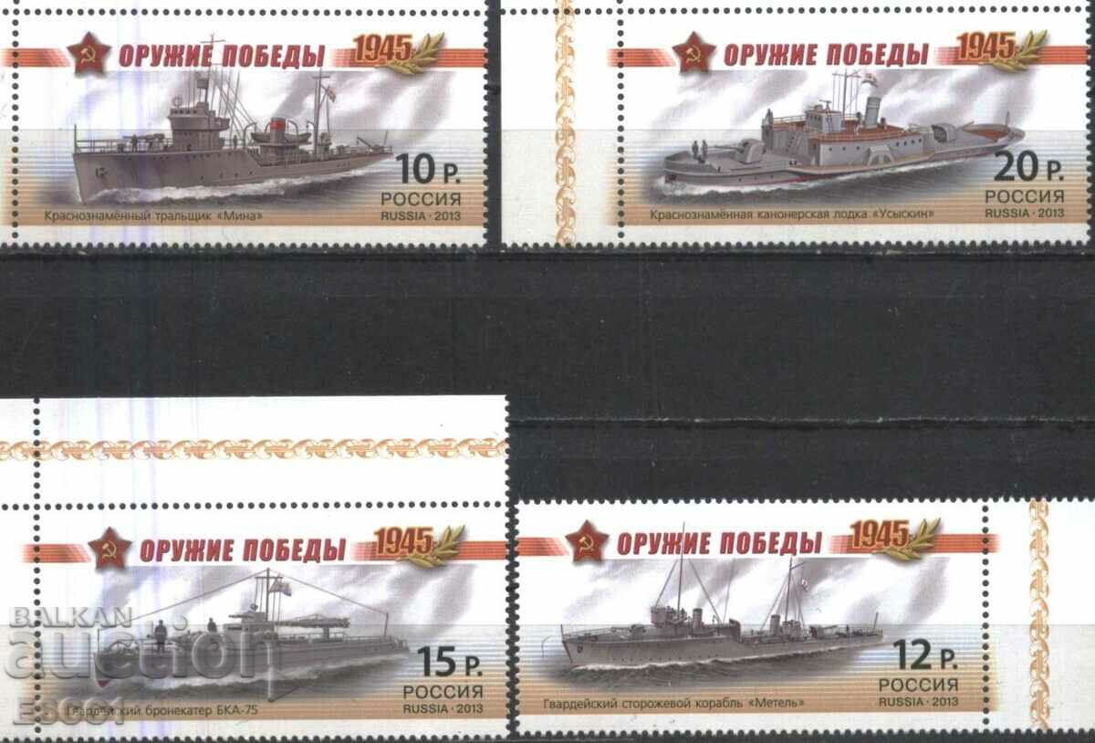 Ștampile curate Weapons of Victory Ships 2013 din Rusia