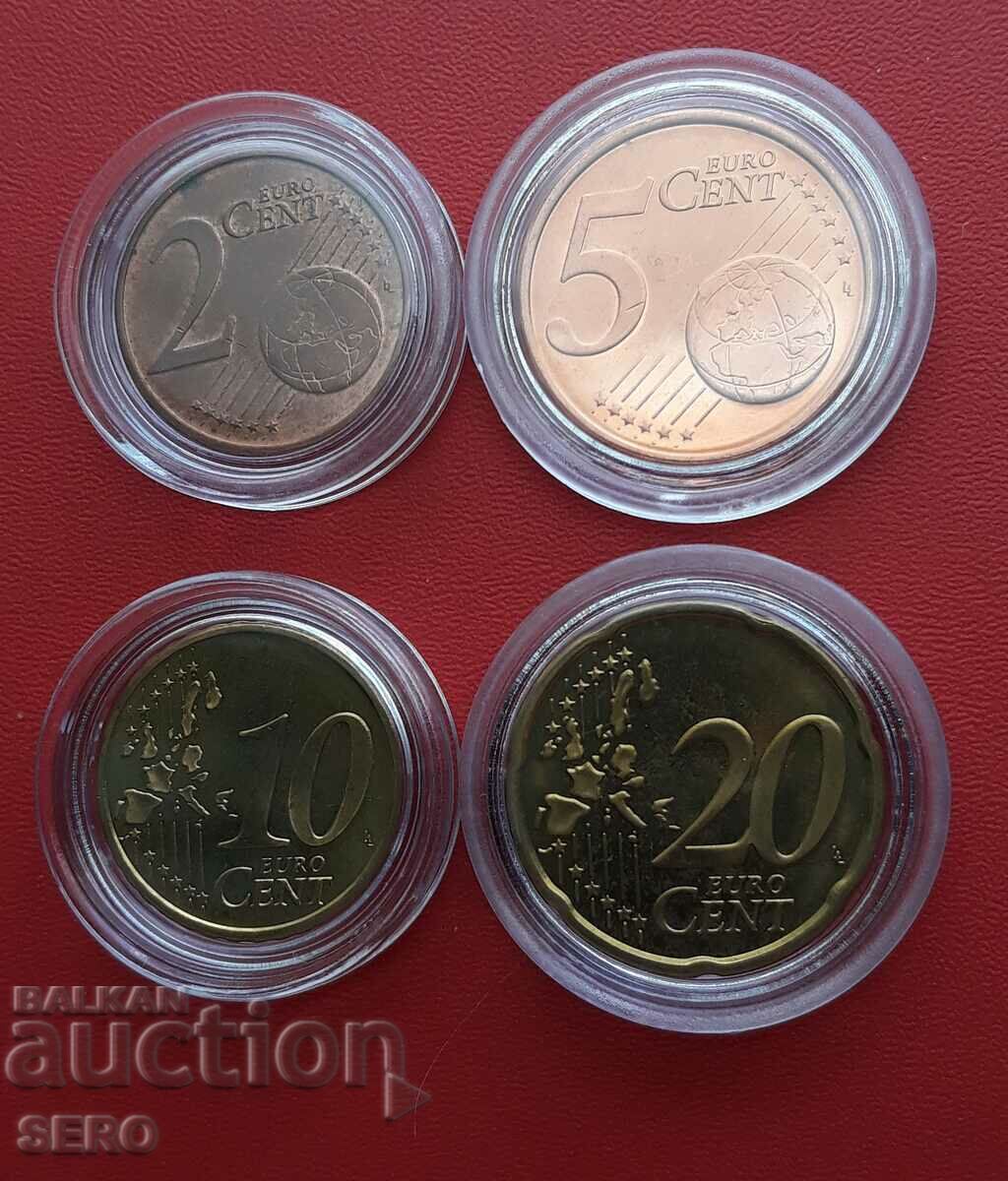 Lot mixt de monede de 4 euro