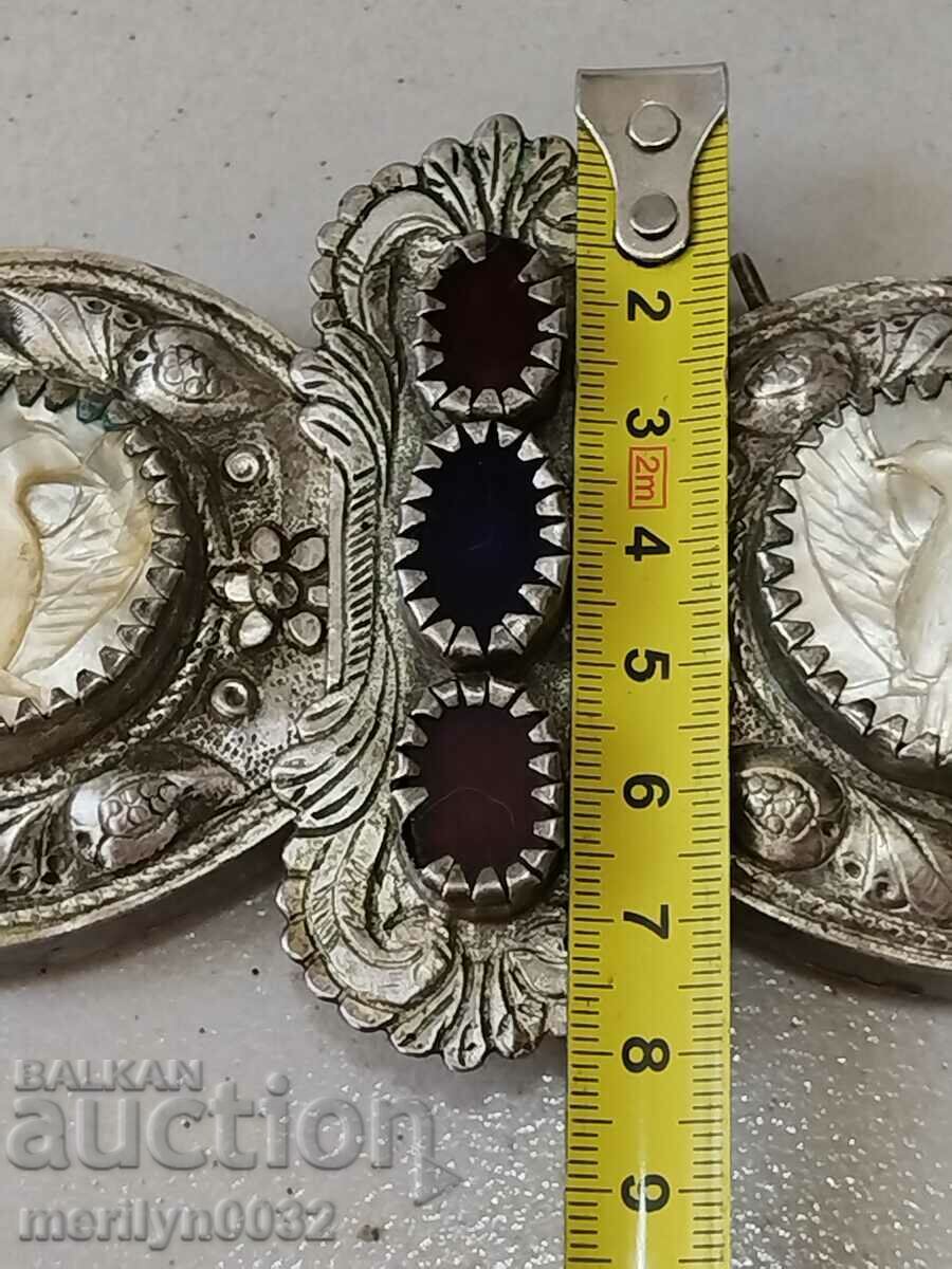 Delivery of Mid 19th century silver pafts with mother-of-pearl in pafta jewelry Delivery of Mid 19th century silver pafts with mother-of-pearl in pafta jewelry
