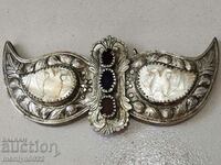 Mid 19th century silver pafts with mother-of-pearl in pafta jewelry
