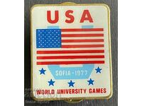 639 Bulgaria semnează SUA la Universiada de la Sofia 1977.