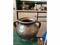 Antique bronze pot