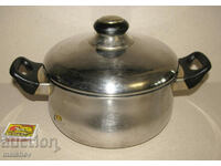 Happy Baron 21.5 cm stainless steel saucepan with 2 handles, preserved