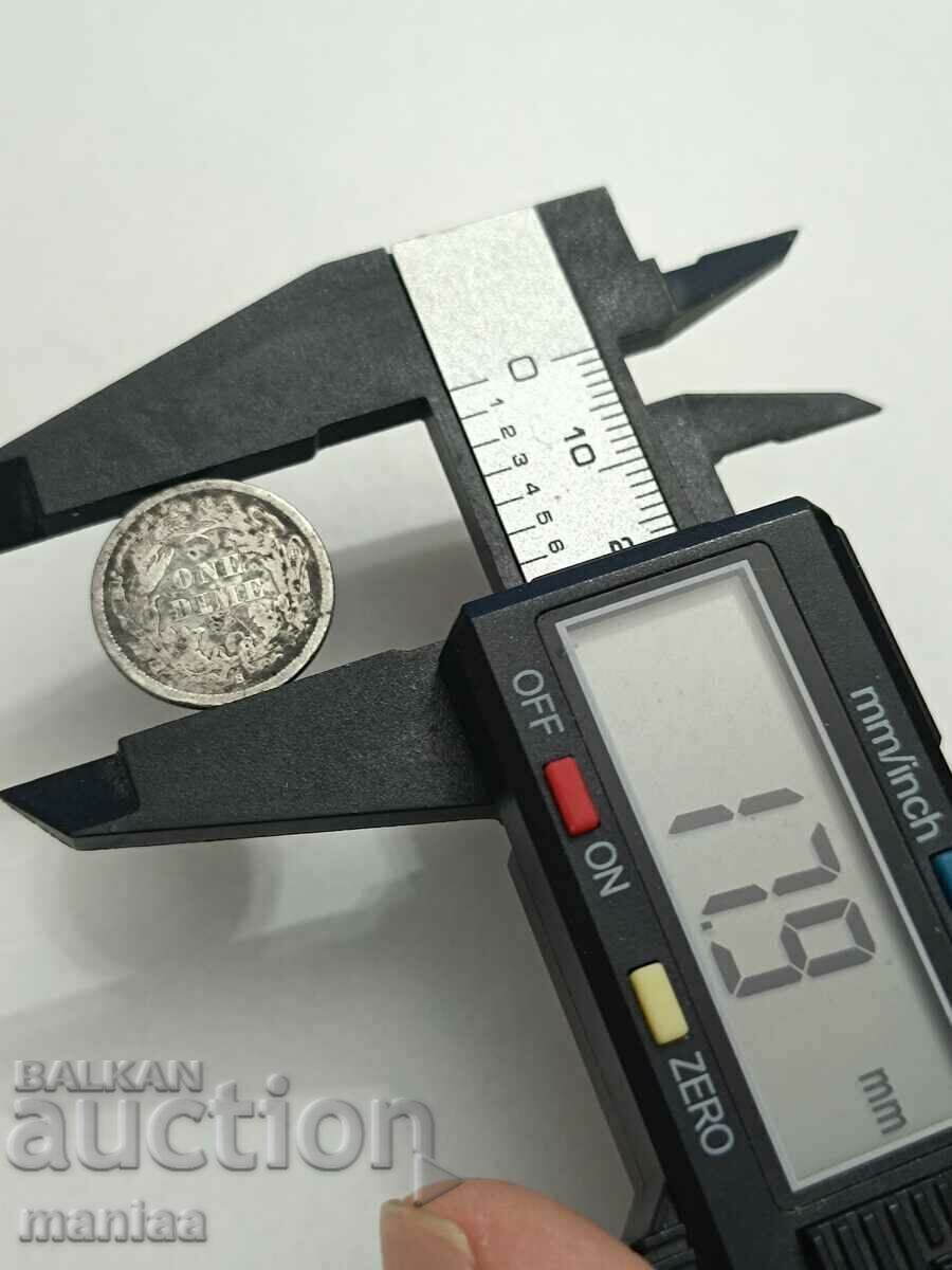 Auction Extremely rare! One Dime 1861 - S (DIME) Auction Extremely rare! One Dime 1861 - S (DIME)