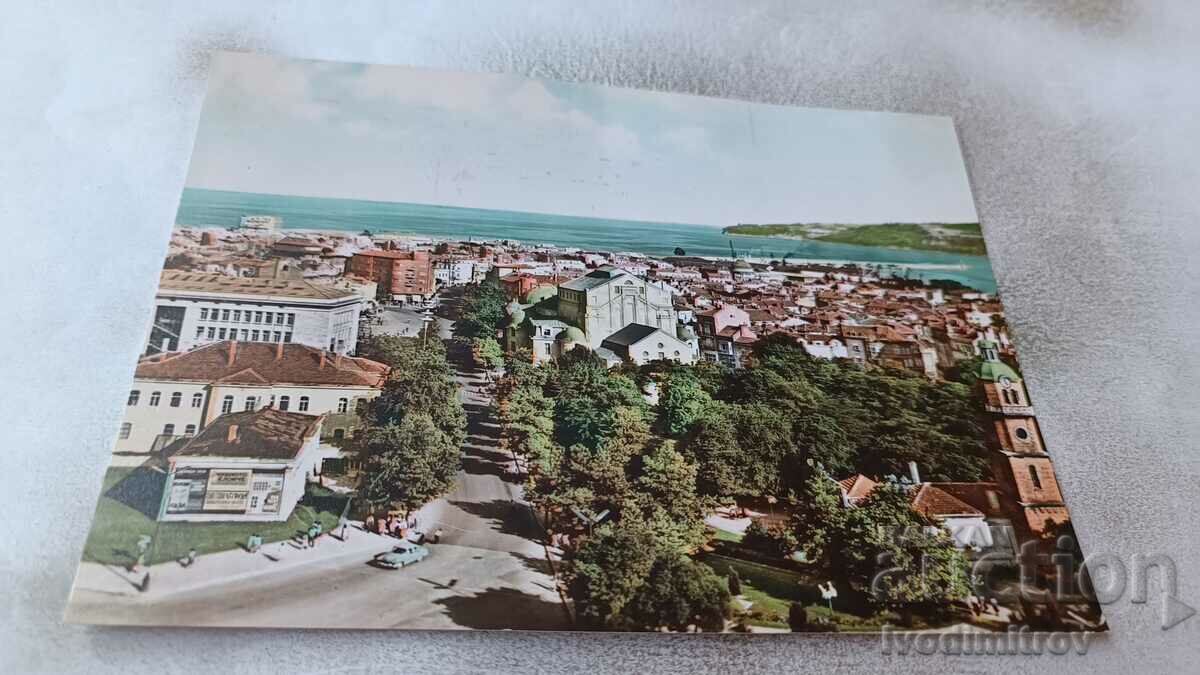Carte poștală Varna Vedere generală 1960