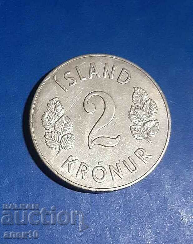 Исландия  2  крони  1946