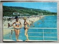 Пощенска картичка 1968г. Варна - Златни пясъци & изглед