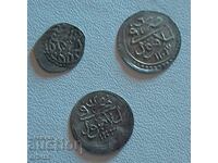 Πολλά τουρκικά ασημένια νομίσματα