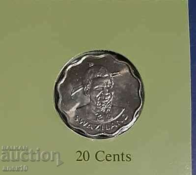 Свазиленд   20  цент  1979
