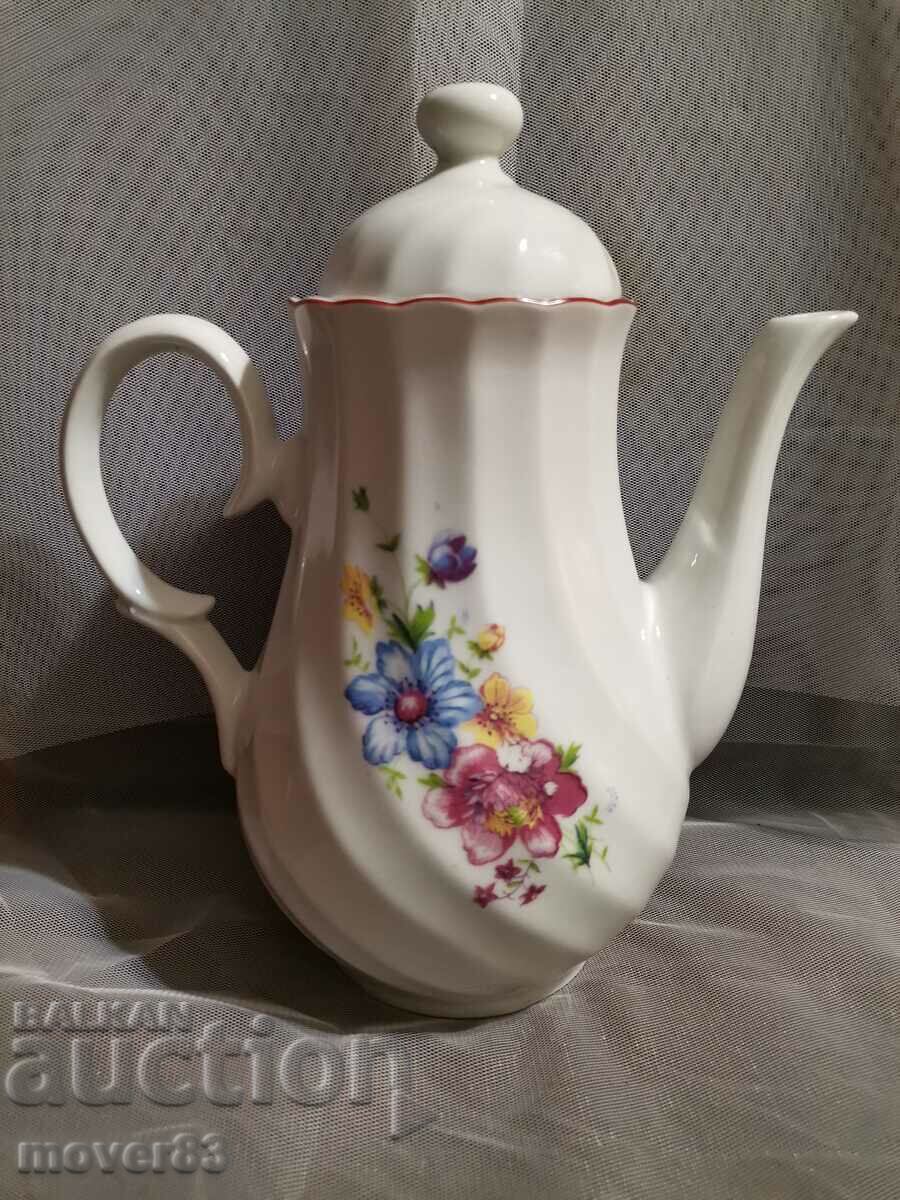 Porcelain jug. Flowers. Bulgaria