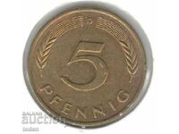 Germany-5 Pfennig-1993 D-KM# 107
