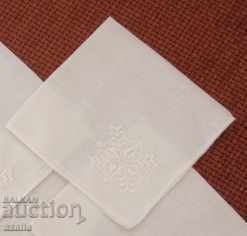 New handkerchief with white embroidery