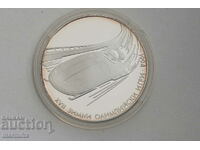 100 лева 1993 год. Зимни олимпийски игри Сребърна Монета