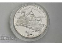 100 лева 1992 година "Корабът Радецки" Сребърна Монета
