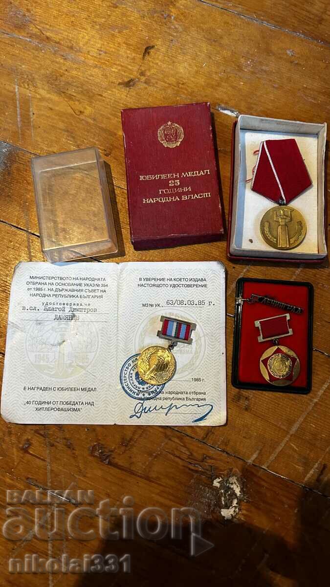 Lot of Bulgarian medals