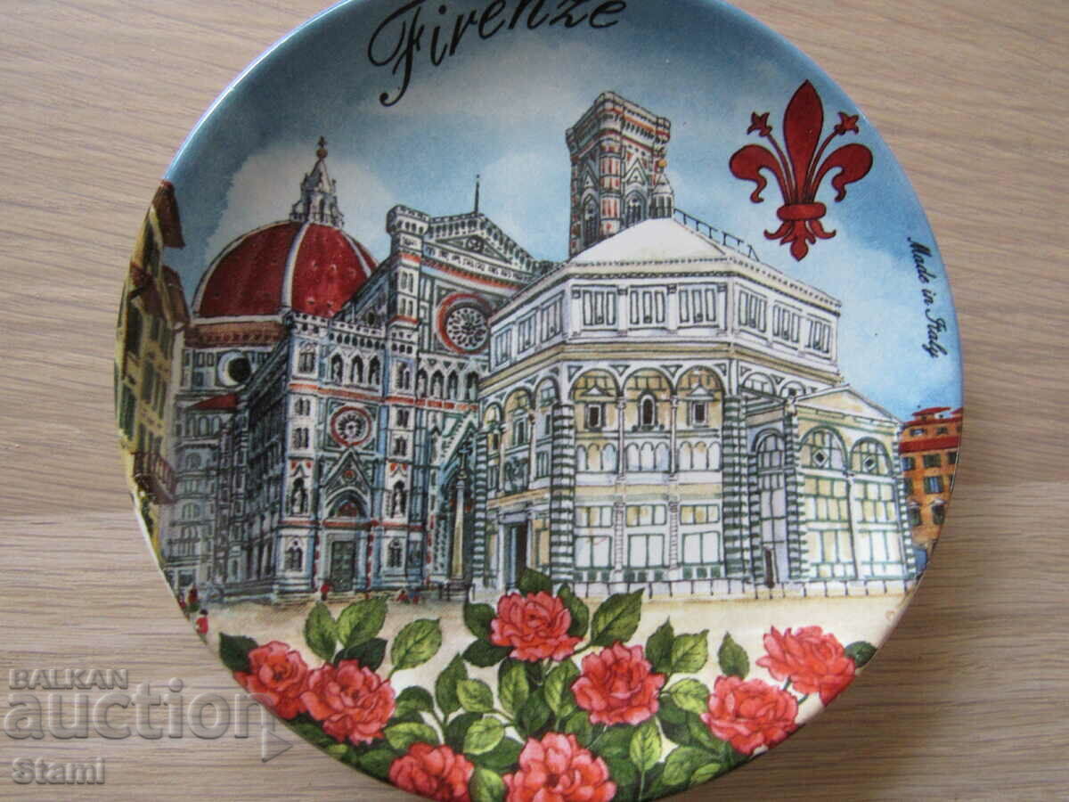 Delivery of Decorative plate from Florence, Italy Delivery of Decorative plate from Florence, Italy